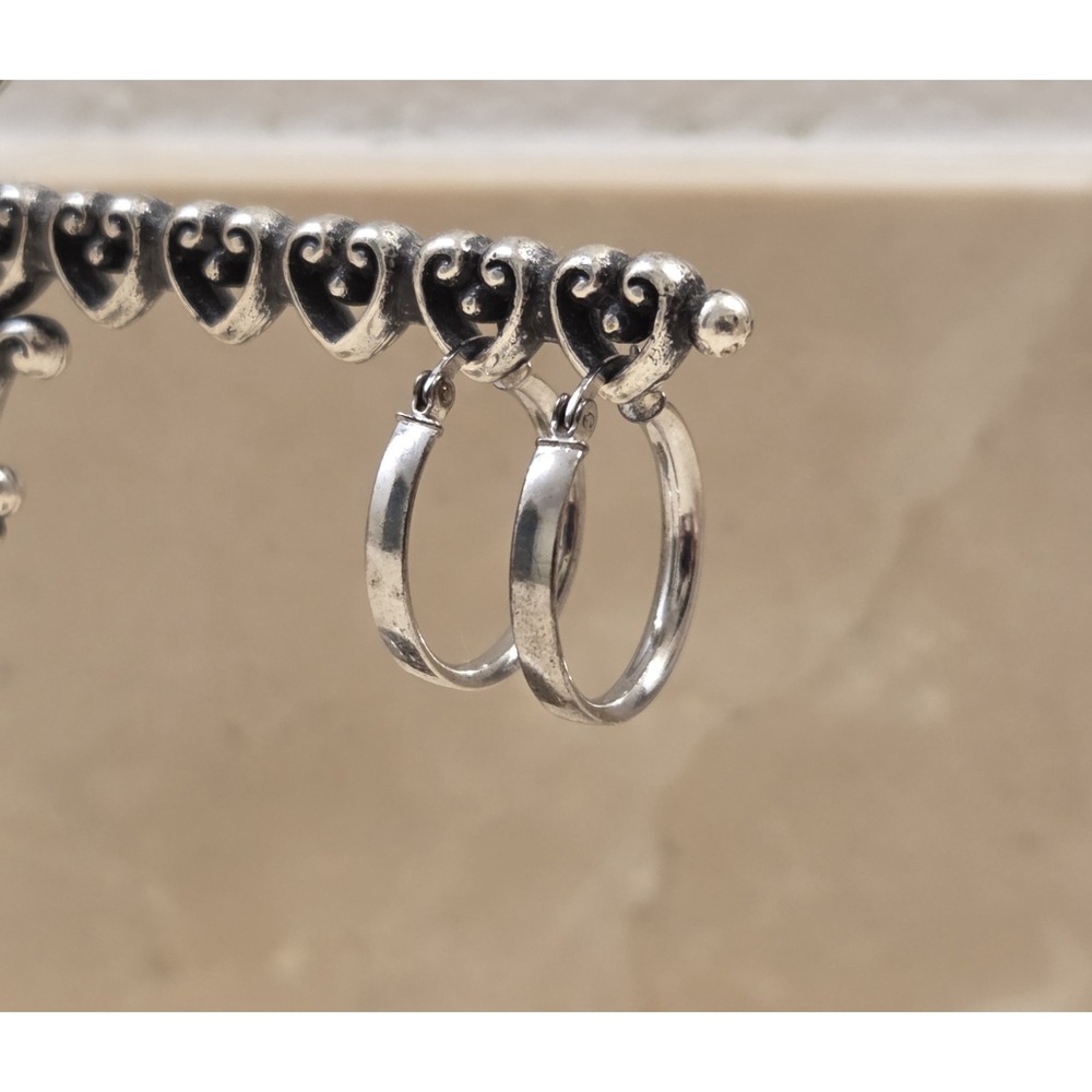 New Sterling Silver 18mm Hoop‎ Earrings